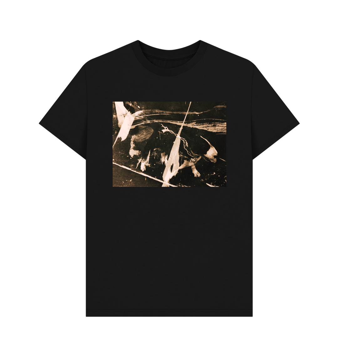 Black Printed T-shirt Front