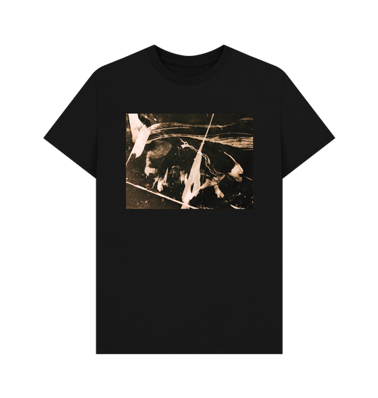 Black Printed T-shirt Front