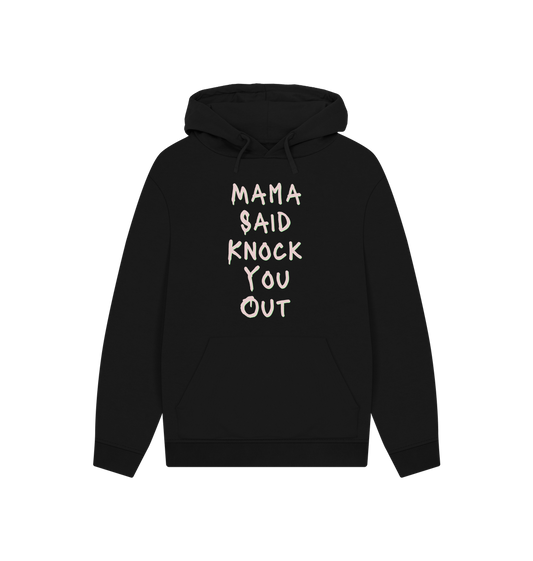 Black Printed Hoody Front