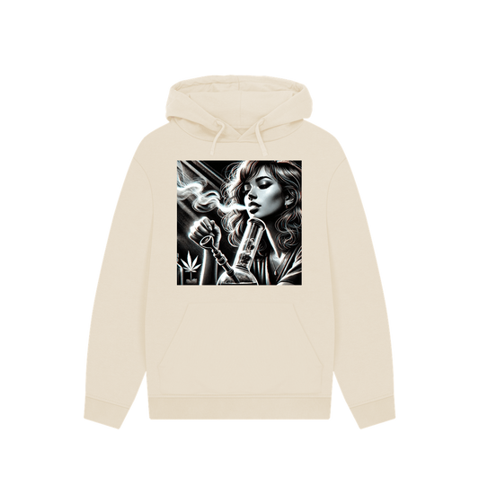 Oat Printed Hoody Front