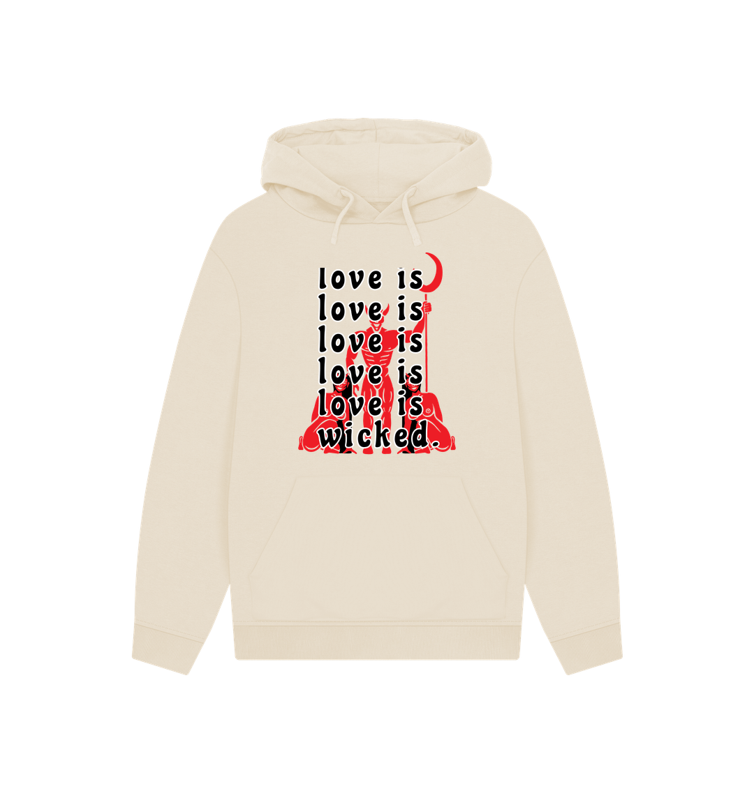 Oat Printed Hoody Front
