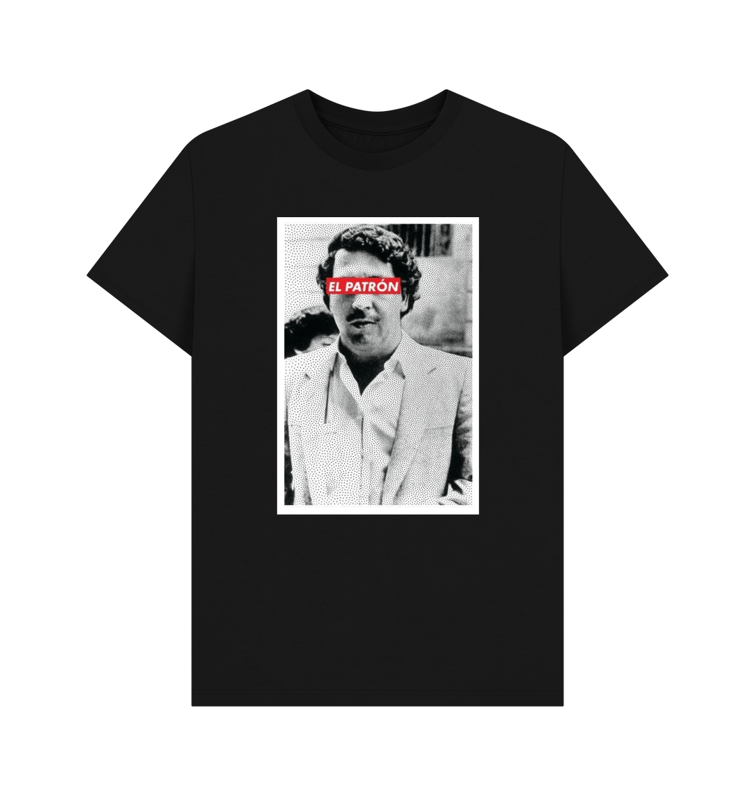 Black Printed T-shirt Front