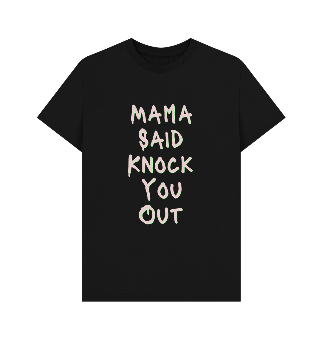 Black Printed T-shirt Front