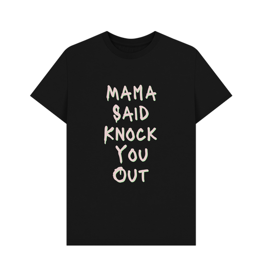 Black Printed T-shirt Front