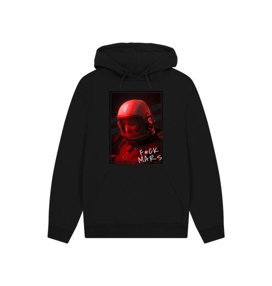 Black Printed Hoody Front