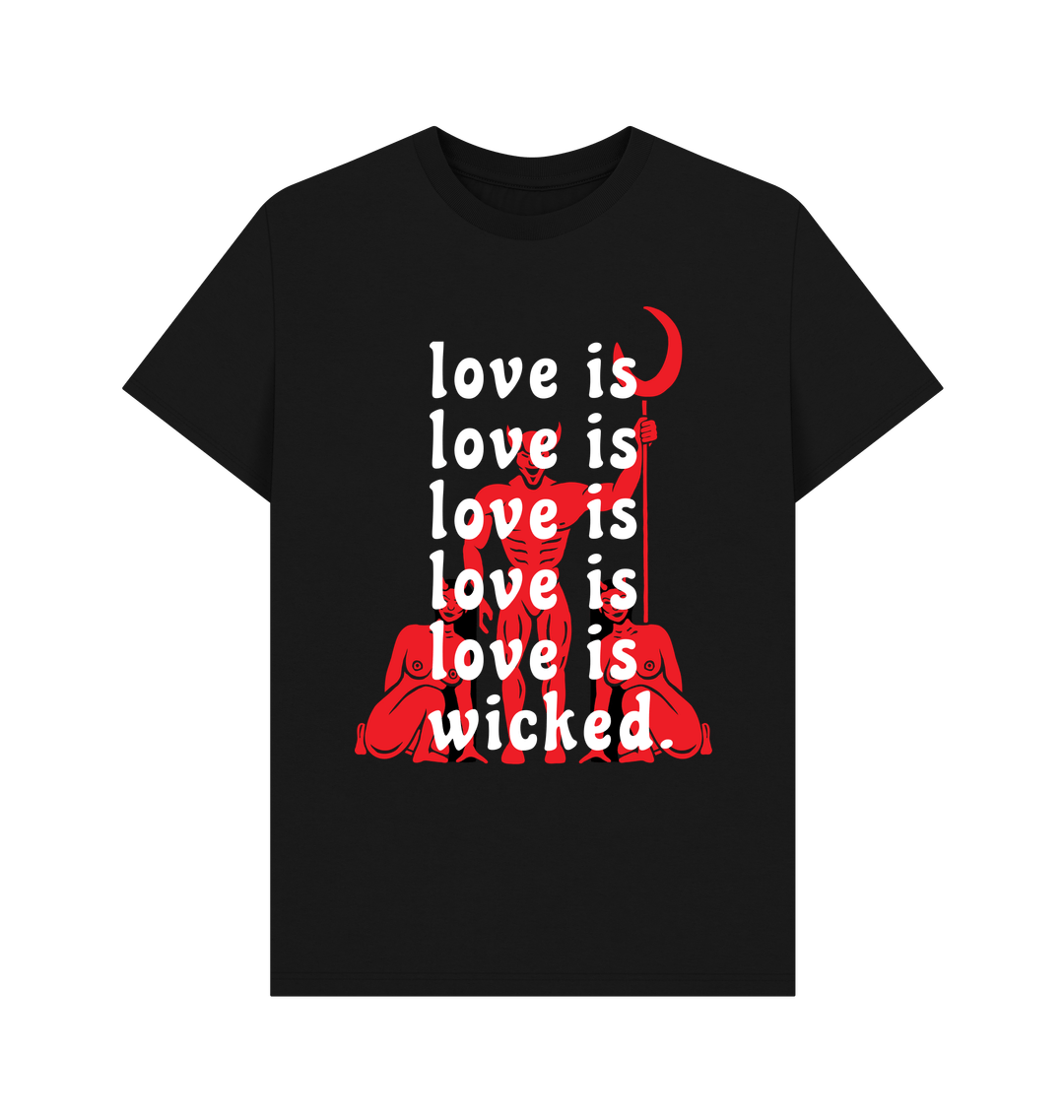 Black Printed T-shirt Front