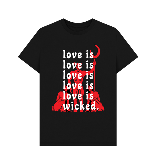 Black Printed T-shirt Front