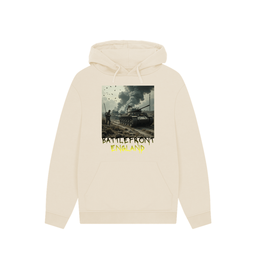 Oat Printed Hoody Front