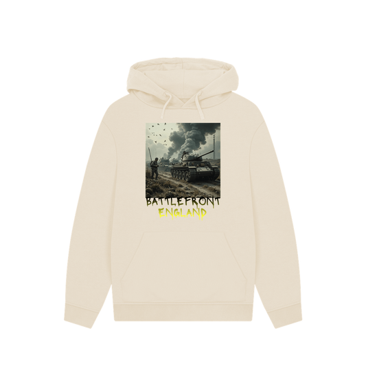 Oat Printed Hoody Front