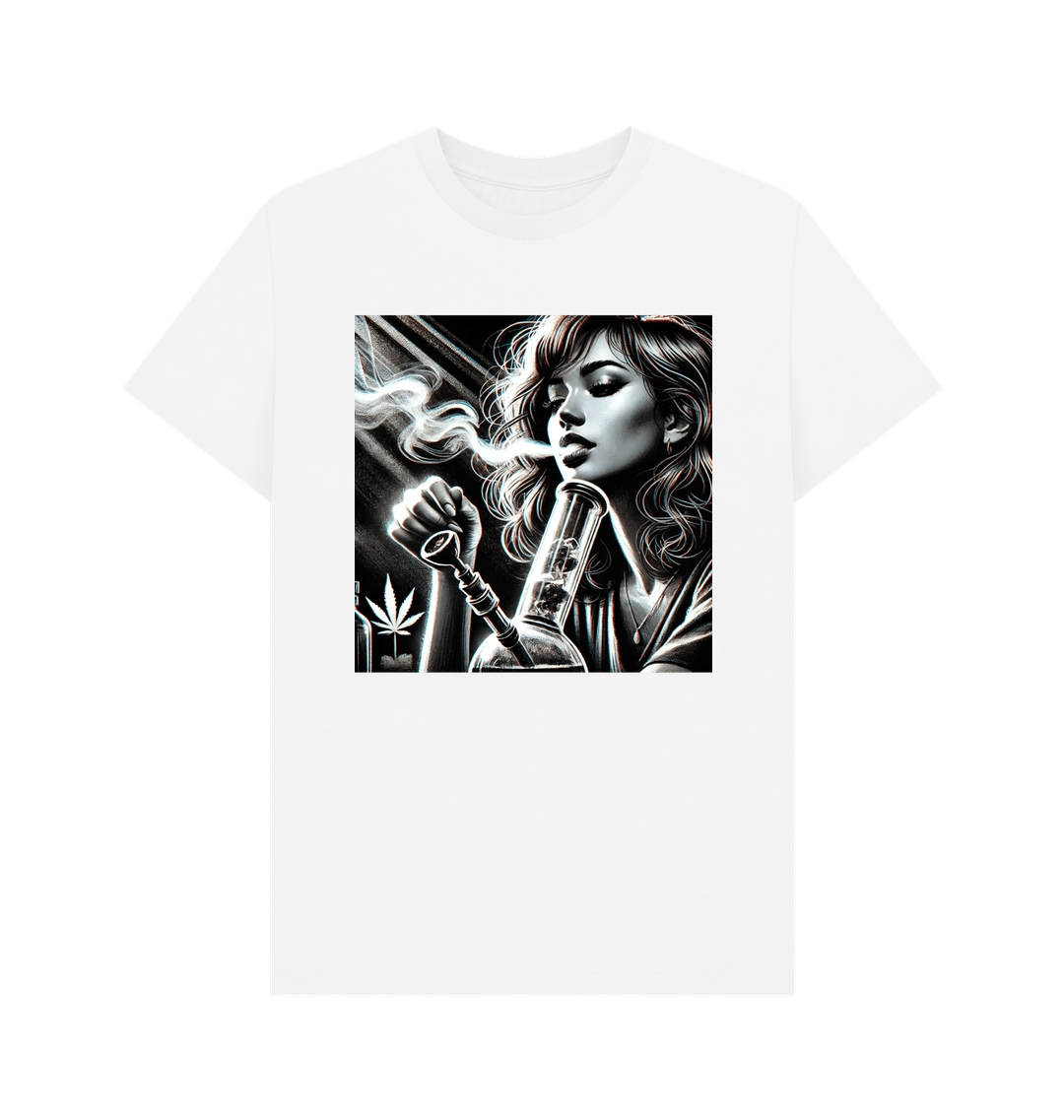 White Printed T-shirt Front