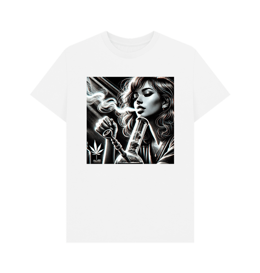 White Printed T-shirt Front