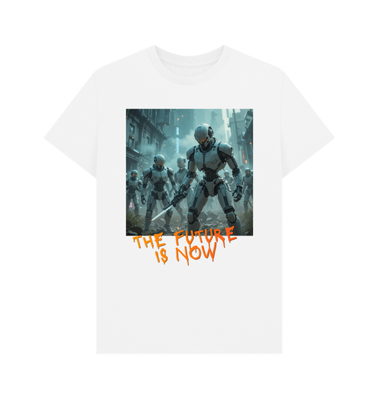 White Printed T-shirt Front