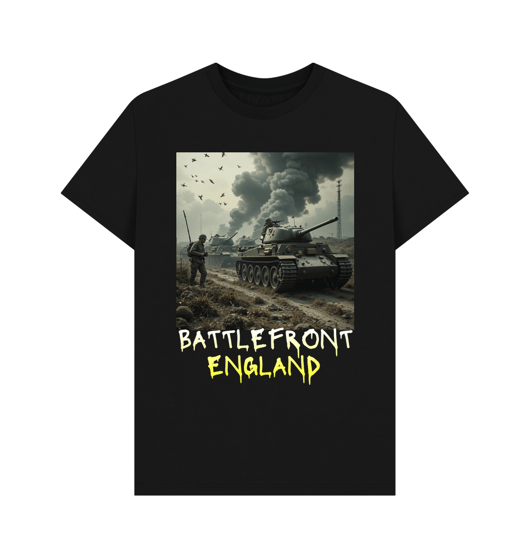 Black Printed T-shirt Front