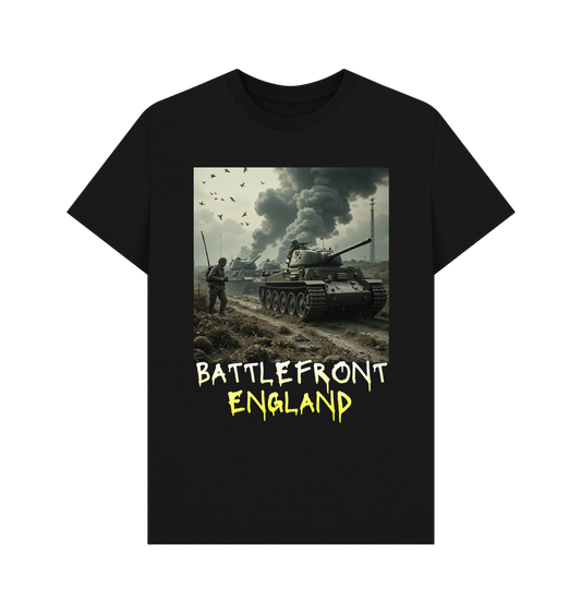 Black Printed T-shirt Front