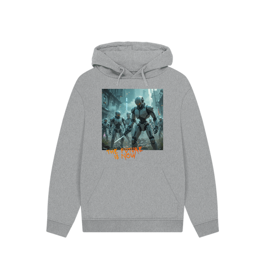 Athletic Grey Printed Hoody Front