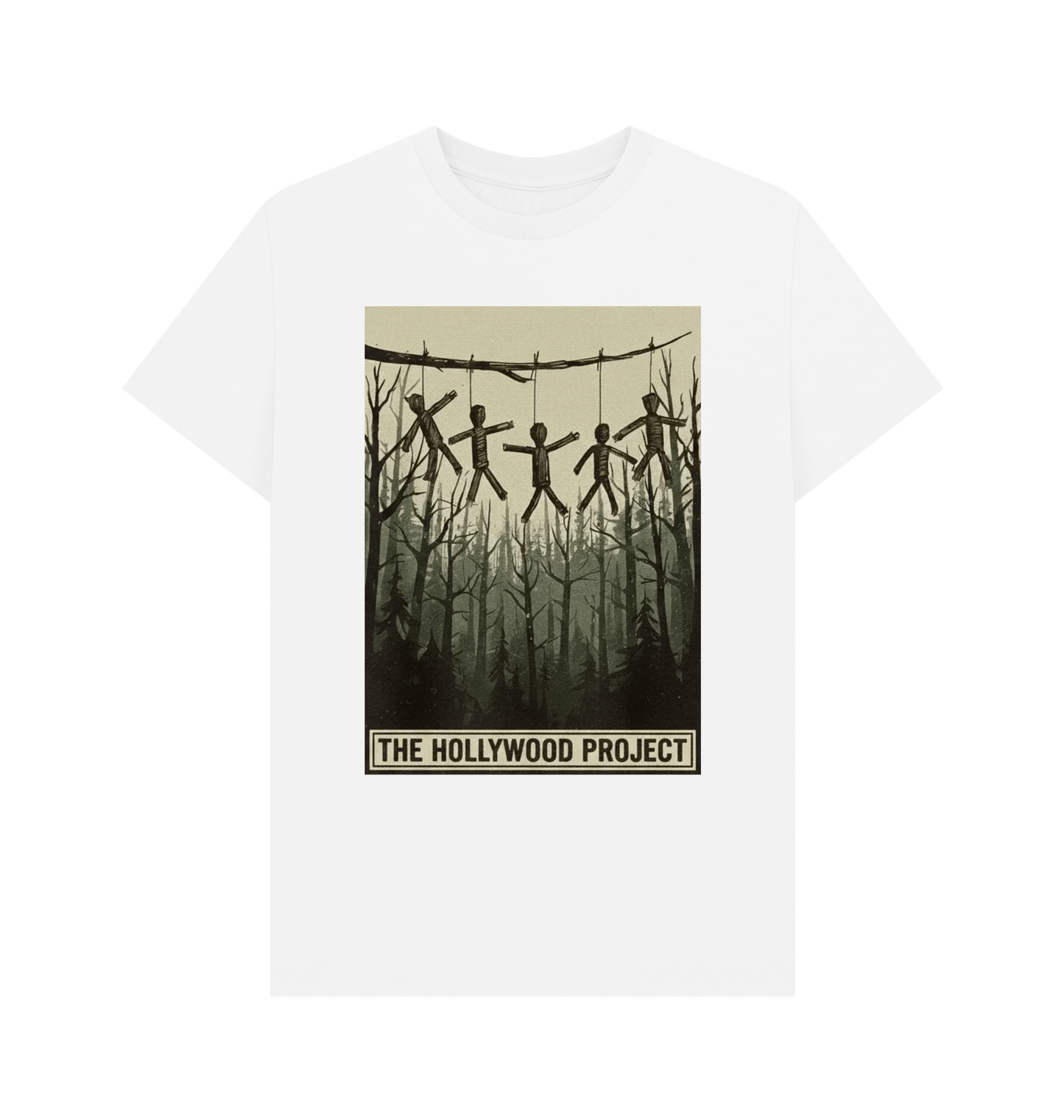 White Printed T-shirt Front