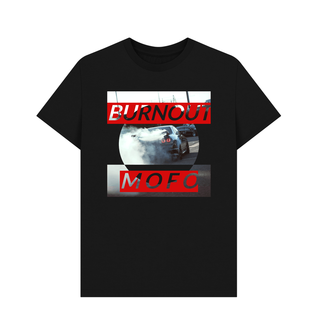 Black Printed T-shirt Front